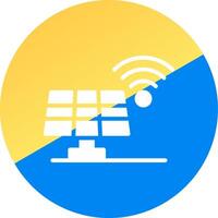 Solar Panel Creative Icon Design vector