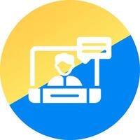 glyph Two Color Circle Design vector