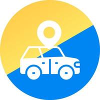 Car Location Creative Icon Design vector