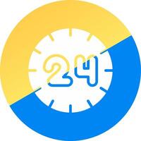 glyph Two Color Circle Design vector
