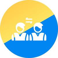 Social Distancing Creative Icon Design vector