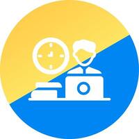 glyph Two Color Circle Design vector