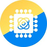 Quantum Technology Creative Icon Design vector