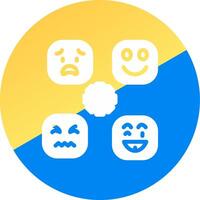 Perceiving Emotions Creative Icon Design vector