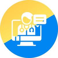Telemedicine Creative Icon Design vector