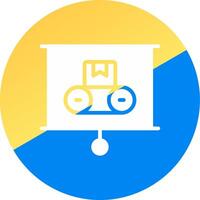 Machine Learning Creative Icon Design vector