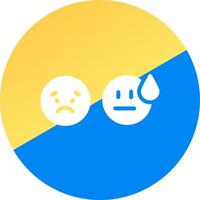 Basic Emotion Creative Icon Design vector