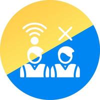Digital Divide Creative Icon Design vector