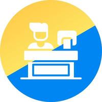 Cashier Creative Icon Design vector