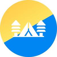 Tent Creative Icon Design vector