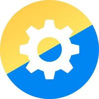 Cog Creative Icon Design vector