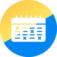 Schedule Creative Icon Design vector