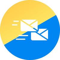 Mass Mailing Creative Icon Design vector