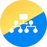 Labeled Hierarchy Creative Icon Design vector