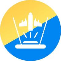 Ar Flight Training Creative Icon Design vector