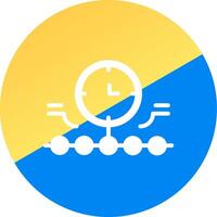 Circular Bending Process Creative Icon Design vector