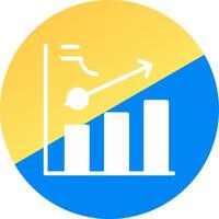 Clustered Bar Creative Icon Design vector
