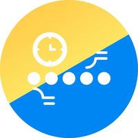 Circle Accent Timeline Creative Icon Design vector