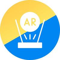 Augmented Reality Creative Icon Design vector