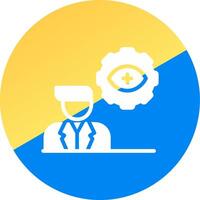 Automatic Eye Examination Creative Icon Design vector