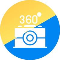 360 Camera Creative Icon Design vector
