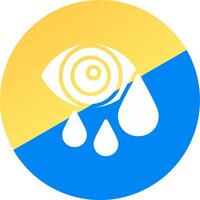 Watery Eyes Creative Icon Design vector