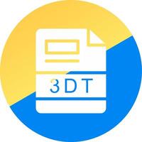 3DT Creative Icon Design vector