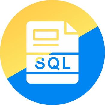 SQL Creative Icon Design vector