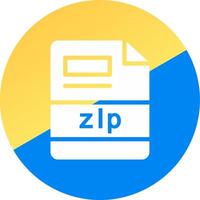 zip Creative Icon Design vector