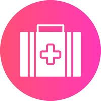 First Aid Kit Creative Icon Design vector