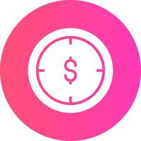 Money Hour Creative Icon Design vector