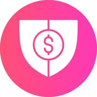 Shield Money Creative Icon Design vector