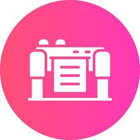 diseño de icono creativo de plotter vector