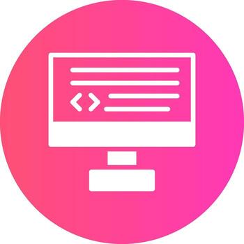 diseño de icono creativo de codificación vector