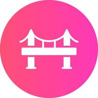 diseño de icono creativo de puente vector