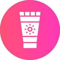 Sunscreen Creative Icon Design vector