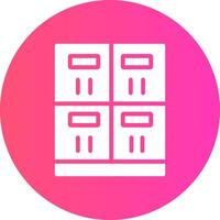 Lockers Creative Icon Design vector