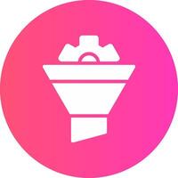 Funnel Creative Icon Design vector