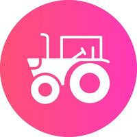 Tractor Creative Icon Design vector