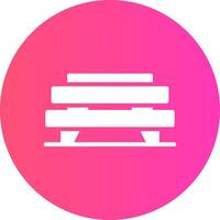 Bench Creative Icon Design vector