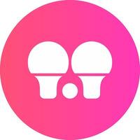 diseño de icono creativo de ping pong vector