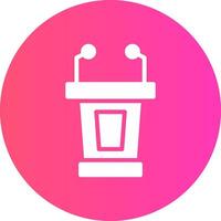 Lectern Creative Icon Design vector