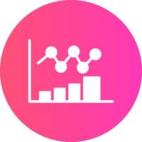 Bar Chart Creative Icon Design vector
