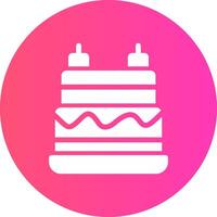Birthday Cake Creative Icon Design vector
