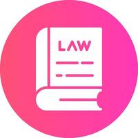 Law Book Creative Icon Design vector