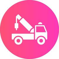 Tow Truck Creative Icon Design vector