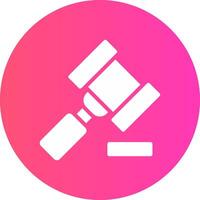 Gavel Creative Icon Design vector