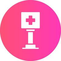 Healthcare Sign Board Creative Icon Design vector