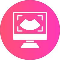 Ultrasound Creative Icon Design vector