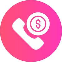 Phone Call Creative Icon Design vector